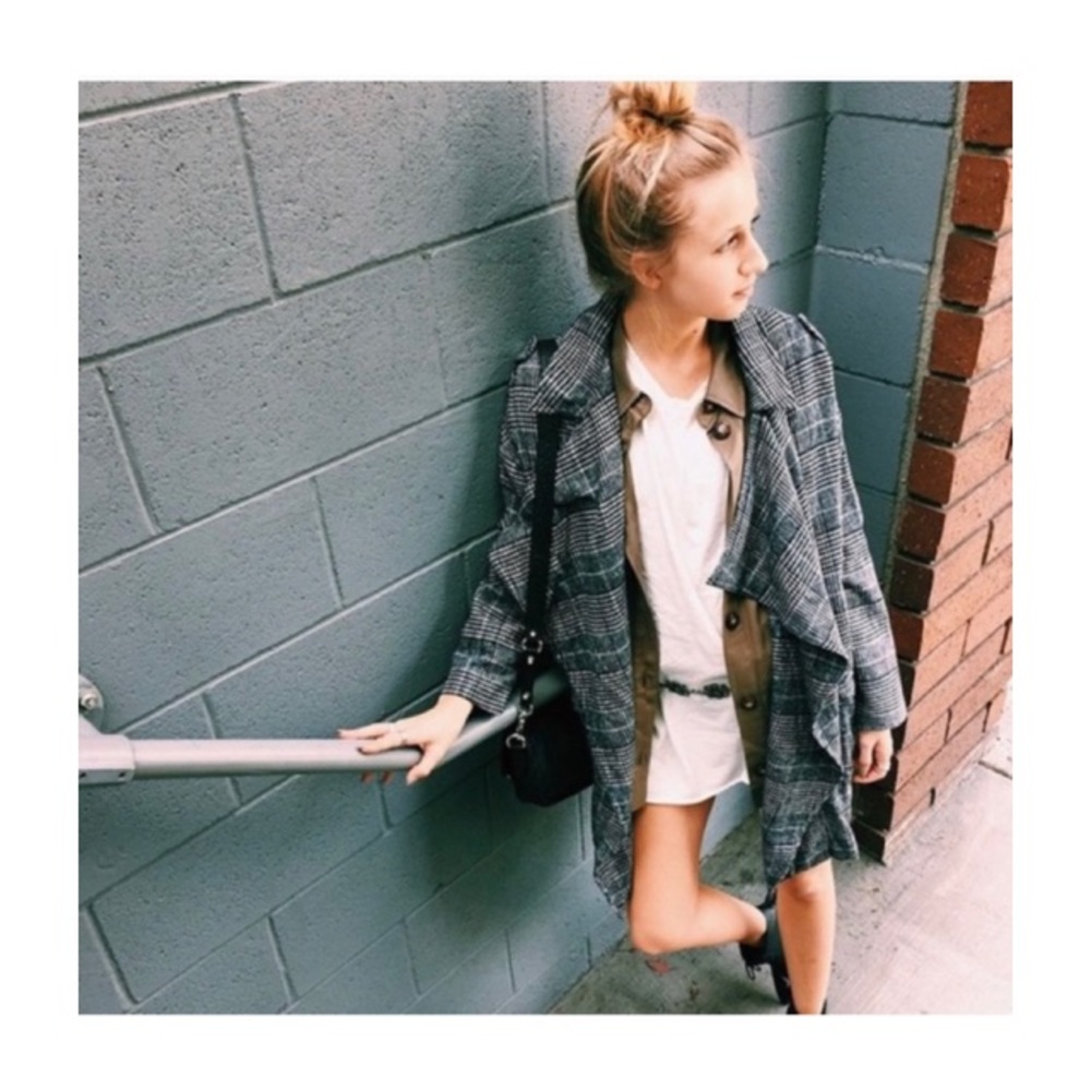 Millau Oversized Plaid Trench Coat